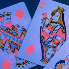 Spielkarten Bicycle Star-Fire Pink Neon Playing Cards