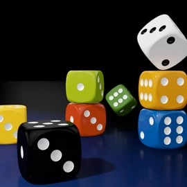 Magnetic Die (White) by Iarvel Magic