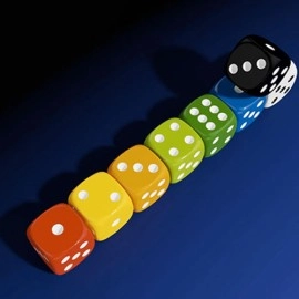 Magnetic Die (White) by Iarvel Magic