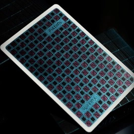 Spielkarten FULTONS Arcade TRON Edition Pink and Blue Foil Playing Cards