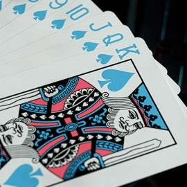 Spielkarten FULTONS Arcade TRON Edition Pink and Blue Foil Playing Cards
