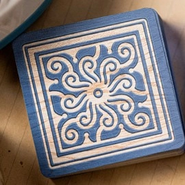 Spielkarten Alphabet Blocks (Blue) Playing Cards by Kings Wild Project
