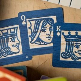 Spielkarten Alphabet Blocks (Blue) Playing Cards by Kings Wild Project