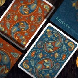 Spielkarten Plastic Paisley Poker Red Playing Cards by Dutch Card House Company
