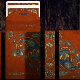 Spielkarten Plastic Paisley Poker Red Playing Cards by Dutch Card House Company