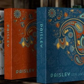 Spielkarten Plastic Paisley Poker Red Playing Cards by Dutch Card House Company