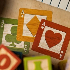 Spielkarten Black Alphabet Blocks Playing Cards by Kings Wild Project