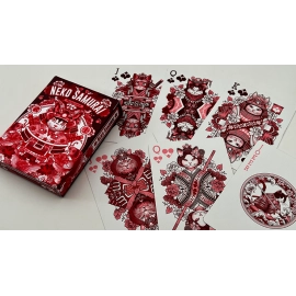 Spielkarten Neko Samurai (Red) Playing Cards