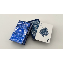 Spielkarten Neko Samurai (Mini Blue) Playing Cards