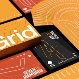 Spielkarten Grid Series Six- Typographic Playing Cards