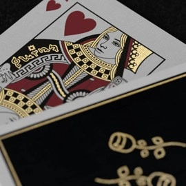 Spielkarten Gold Foil Black Roses Casino Playing Cards