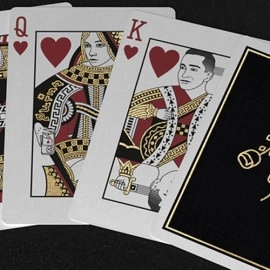 Spielkarten Gold Foil Black Roses Casino Playing Cards