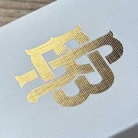 Gold Foil Monogram Playing Cards