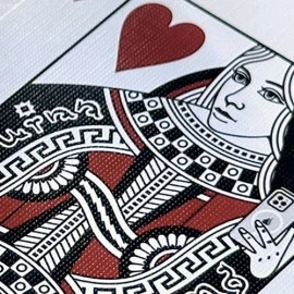 Gold Foil Monogram Playing Cards