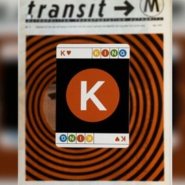 Spielkarten BLACK EDITION FULTON STREET MTA PLAYING CARDS (1972 VIGNELLI MAP EDITION)