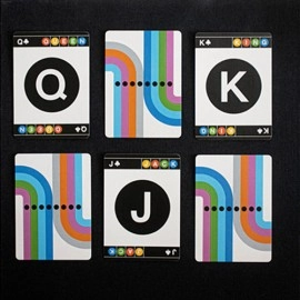 Spielkarten WHITE EDITION FULTON STREET MTA PLAYING CARDS (1972 VIGNELLI MAP EDITION)