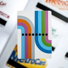 Spielkarten WHITE EDITION FULTON STREET MTA PLAYING CARDS (1972 VIGNELLI MAP EDITION)