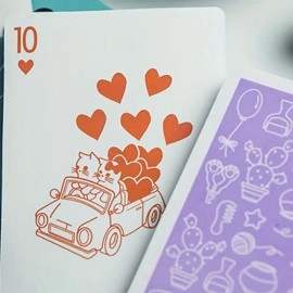 Spielkarten Diary of Kitten and Puppy - Kitten Purple Edition Playing Cards