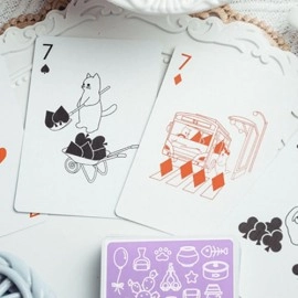 Spielkarten Diary of Kitten and Puppy - Kitten Purple Edition Playing Cards