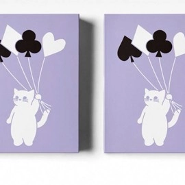 Spielkarten Diary of Kitten and Puppy - Kitten Purple Edition Playing Cards