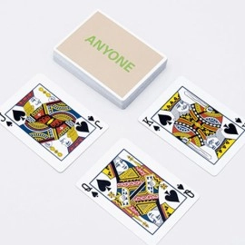 Spielkarten Beige/Green Cap Logo ANYONE Playing Cards