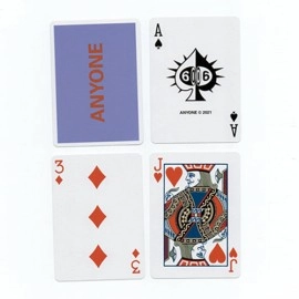 Spielkarten Purple/Red Cap Logo ANYONE Playing Cards