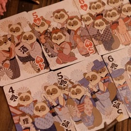 Spielkarten Tanuki Yukaku (Oiran-Dochu) Playing Cards