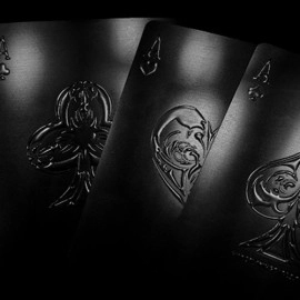 Spielkarten Aqua Black Invisible Playing Cards by MPC