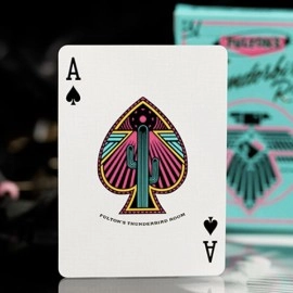 FULTON'S THUNDERBIRD ROOM TURQUOISE EDITION PLAYING CARDS