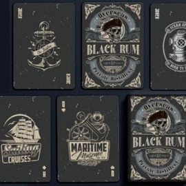 Spielkarten Black Rum Playing Cards