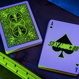 Spielkarten Bicycle Neon Rider Back Green-Glo Deck Playing Cards