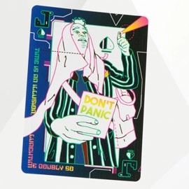 Spielkarten The Hitchhiker's Guide to The Galaxy- The Infinite Improbability Deck (Don't Panic Purple)
