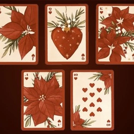 Spielkarten Christmas Botanicals Playing Cards by Puckator UK