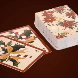 Spielkarten Christmas Botanicals Playing Cards by Puckator UK