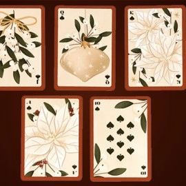 Spielkarten Christmas Botanicals Playing Cards by Puckator UK