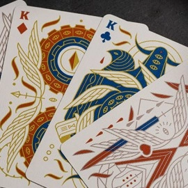 Spielkarten Celestial Valor Playing Cards by Giovanni Meroni (greenish yellow)