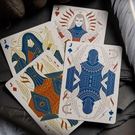 Spielkarten Celestial Valor Playing Cards by Giovanni Meroni (greenish yellow)