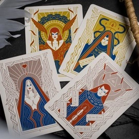 Spielkarten Celestial Valor Playing Cards by Giovanni Meroni (greenish yellow)