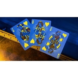 Spielkarten Bicycle Neon Rider Back Yellow-Starburst Deck Playing Cards