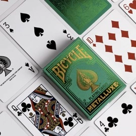 Spielkarten Bicycle Metalluxe Green Playing Cards by US Playing Card Co.