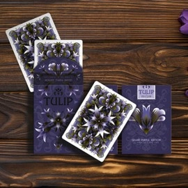 Spielkarten Grand Tulip Purple Playing Cards by Dutch Card House Company