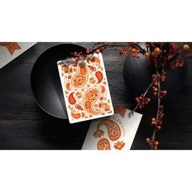 Spielkarten Paisley Ton sur Ton Poudre Orange workers Deck