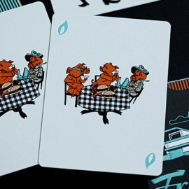 Spielkarten FRANKLIN BBQ RETRO BLACK PLAYING CARDS