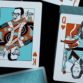 Spielkarten FRANKLIN BBQ RETRO BLACK PLAYING CARDS