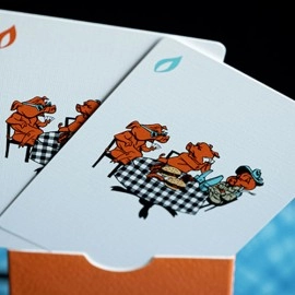 Spielkarten FRANKLIN BBQ CLASSIC ORANGE PLAYING CARDS