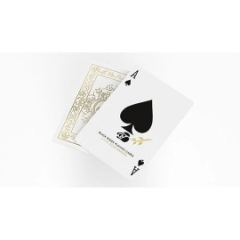 Spielkarten Black Roses White Gold Foil Playing Cards