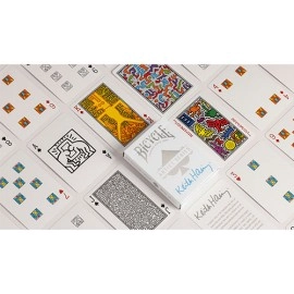 Spielkarten Bicycle Keith Haring (Box Set Red and Blue) Playing Cars by US Playing Cards
