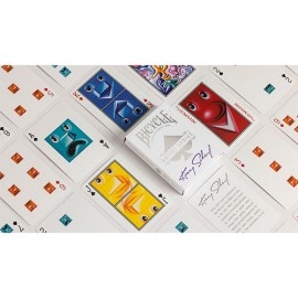 Spielkarten Bicycle Kenny Scharf Purple/Orange Box Set by US Playing Cards
