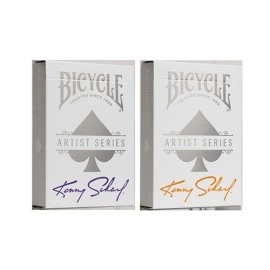 Spielkarten Bicycle Kenny Scharf Purple/Orange Box Set by US Playing Cards