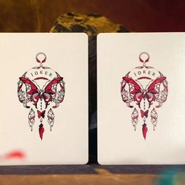 Spielkarten Morpho V2 (Carmine) Playing Cards by TCC Fashion